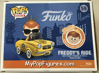 Freddy's Ride (Yellow Car) from Funko - Pop! Rides manufactured by Funko [Back]