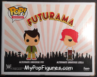 Alternate Universe Fry and Leela from Futurama - Pop! Vinyl Figures manufactured by Funko [Back]