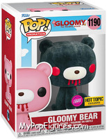 Gloomy Bear (Black) (Flocked) (Chase) from Gloomy the Naughty Grizzly - Pop! Vinyl Figures manufactured by Funko [Front]