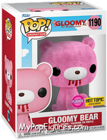 Gloomy Bear (Pink) (Flocked) from Gloomy the Naughty Grizzly - Pop! Vinyl Figures manufactured by Funko [Front]