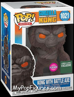 Kong with Battle Axe (Flocked) from Godzilla vs Kong - Pop! Vinyl Figures manufactured by Funko [Front]