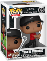 Tiger Woods (Swinging) from Golf - Pop! Vinyl Figures manufactured by Funko [Front]