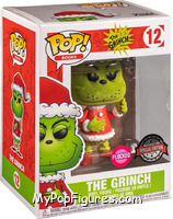 Grinch (Flocked) from Grinch - Pop! Vinyl Figures manufactured by Funko [Front]