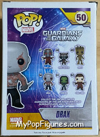 Drax from Guardians of the Galaxy - Pop! Vinyl Figures manufactured by Funko [Back]