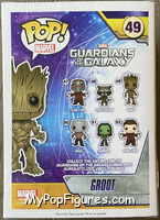 Groot from Guardians of the Galaxy - Pop! Vinyl Figures manufactured by Funko [Back]