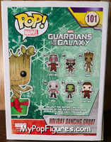 Holiday Dancing Groot (Snowy) from Guardians of the Galaxy - Pop! Vinyl Figures manufactured by Funko [Back]