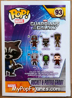 Rocket & Potted Groot from Guardians of the Galaxy - Pop! Vinyl Figures manufactured by Funko [Back]