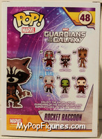 Rocket Raccoon (Flocked) from Guardians of the Galaxy - Pop! Vinyl Figures manufactured by Funko [Back]