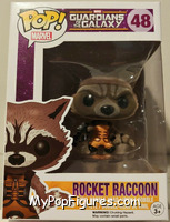 Rocket Raccoon (Flocked) from Guardians of the Galaxy - Pop! Vinyl Figures manufactured by Funko [Front]