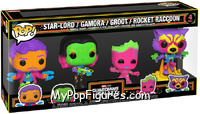 Star-Lord / Gamora / Groot / Rocket Raccoon (Blacklight) from Guardians of the Galaxy - Volume 2 - Pop! Sets manufactured by Funko [Front]