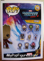 Groot (Red Suit) from Guardians of the Galaxy - Volume 2 - Pop! Vinyl Figures manufactured by Funko [Back]