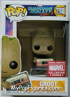 Groot (Cassette) from Guardians of the Galaxy - Volume 2 - Pop! Vinyl Figures manufactured by Funko [Front]