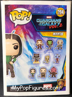 Mantis from Guardians of the Galaxy - Volume 2 - Pop! Vinyl Figures manufactured by Funko [Back]