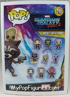 Rocket (with Groot) from Guardians of the Galaxy - Volume 2 - Pop! Vinyl Figures manufactured by Funko [Back]