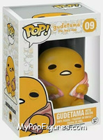 Gudetama (with Bacon) from Gudetama - Pop! Vinyl Figures manufactured by Funko [Front]