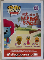 Hair Bear (Blue / Pink Hair) from Hair Bear Bunch - Pop! Vinyl Figures manufactured by Funko [Back]