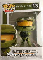 Master Chief (with MA40 Assault Rifle) from Halo - Pop! Vinyl Figures manufactured by Funko [Front]