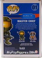 Master Chief (Blue) from Halo - Pop! Vinyl Figures manufactured by Funko [Back]