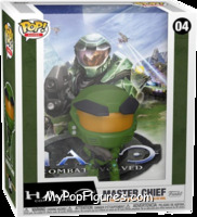 Master Chief (Combat Evolved) (Game Cover) from Halo - Pop! Vinyl Figures manufactured by Funko [Front]