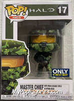 Master Chief (with MA40 Assault Rifle in Hydro Deco) from Halo - Pop! Vinyl Figures manufactured by Funko [Front]