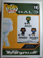 Master Chief (with M40 Assault Rifle in Active Camo) from Halo - Pop! Vinyl Figures manufactured by Funko [Back]