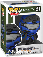 Spartan Mark V [B] (with Energy Sword) (Blue Sword) from Halo - Pop! Vinyl Figures manufactured by Funko [Front]