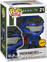 Spartan Mark V [B] (with Energy Sword) (Red Sword) (Chase) from Halo - Pop! Vinyl Figures manufactured by Funko [Front]