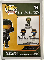 Spartan Mark VII (with VK78 Commando Rifle) from Halo - Pop! Vinyl Figures manufactured by Funko [Back]