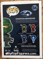 Spartan Warrior (Green) from Halo - Pop! Vinyl Figures manufactured by Funko [Back]