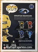 Spartan Warrior (Yellow) from Halo - Pop! Vinyl Figures manufactured by Funko [Back]