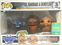 Cornish Pixie / Mandrake / Grindylow from Harry Potter - Pop! Sets manufactured by Funko [Front]