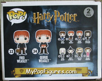 Fred & George Weasley from Harry Potter - Pop! Sets manufactured by Funko [Back]