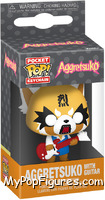 Aggretsuko with Guitar from Hello Kitty - Pop! Keychains manufactured by Funko [Front]