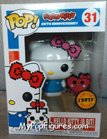 Hello Kitty (8-Bit) (Heart) (Chase) from Hello Kitty - Pop! Vinyl Figures manufactured by Funko [Front]