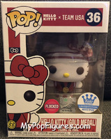 Hello Kitty (Gold Medal) (Flocked) from Hello Kitty - Pop! Vinyl Figures manufactured by Funko [Front]