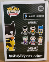 Batgirl (Black) from Heroes - DC Super Heroes Pop! manufactured by Funko [Back]