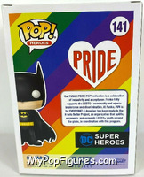 Batman (Pride) from Heroes - Pride Pop! manufactured by Funko [Back]