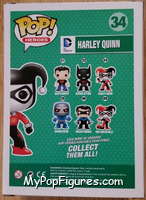 Harley Quinn (Glows in the Dark) from Heroes - DC Comics Pop! manufactured by Funko [Back]