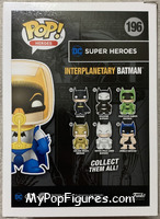 Interplanetary Batman from Heroes - DC Super Heroes Pop! manufactured by Funko [Back]