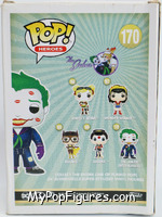 Joker (with Kisses) (Black / White) from Heroes - DC Comics Bombshells Pop! manufactured by Funko [Back]