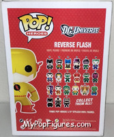 Reverse Flash (Glows in the Dark) from Heroes - DC Universe Pop! manufactured by Funko [Back]