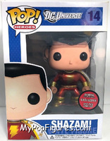 Shazam! (Metallic) from Heroes - DC Universe Pop! manufactured by Funko [Front]