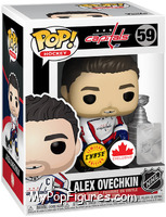 Alex Ovechkin (White Jersey) (Stanley Cup) (Capitals) (Chase) from Hockey - Pop! Vinyl Figures manufactured by Funko [Front]