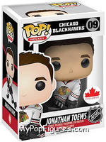 Jonathan Toews (Blackhawks) (White Jersey) from Hockey - Pop! Vinyl Figures manufactured by Funko [Front]