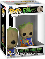 Groot with Cheese Puffs from I Am Groot - Pop! Vinyl Figures manufactured by Funko [Front]