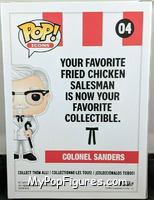 Colonel Sanders (with Cane) from Icons - Pop! Vinyl Figures manufactured by Funko [Back]