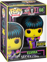 Elvira (Black Light) from Icons - Pop! Vinyl Figures manufactured by Funko [Front]