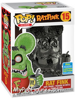 Rat Fink (Gray Chrome) from Icons - Pop! Vinyl Figures manufactured by Funko [Front]