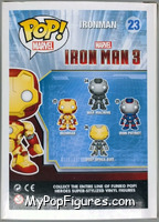 Iron Man (Mark XLII) from Iron Man - Iron Man 3 Pop! manufactured by Funko [Back]