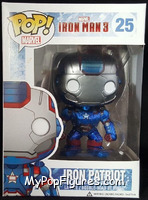 Iron Patriot (Metallic) from Iron Man - Iron Man 3 Pop! manufactured by Funko [Front]